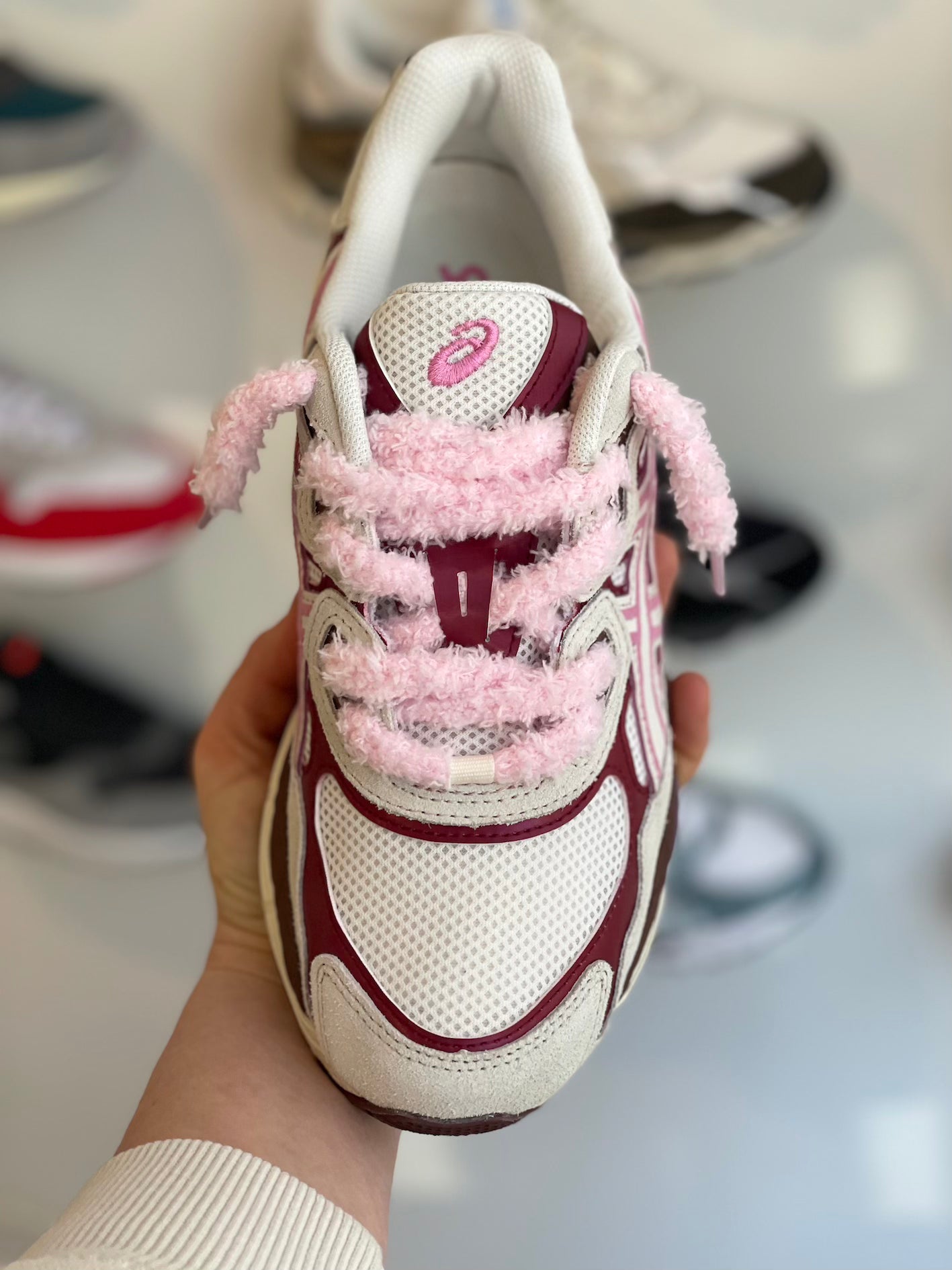 Fluffy Veters 10mm 'Roze'