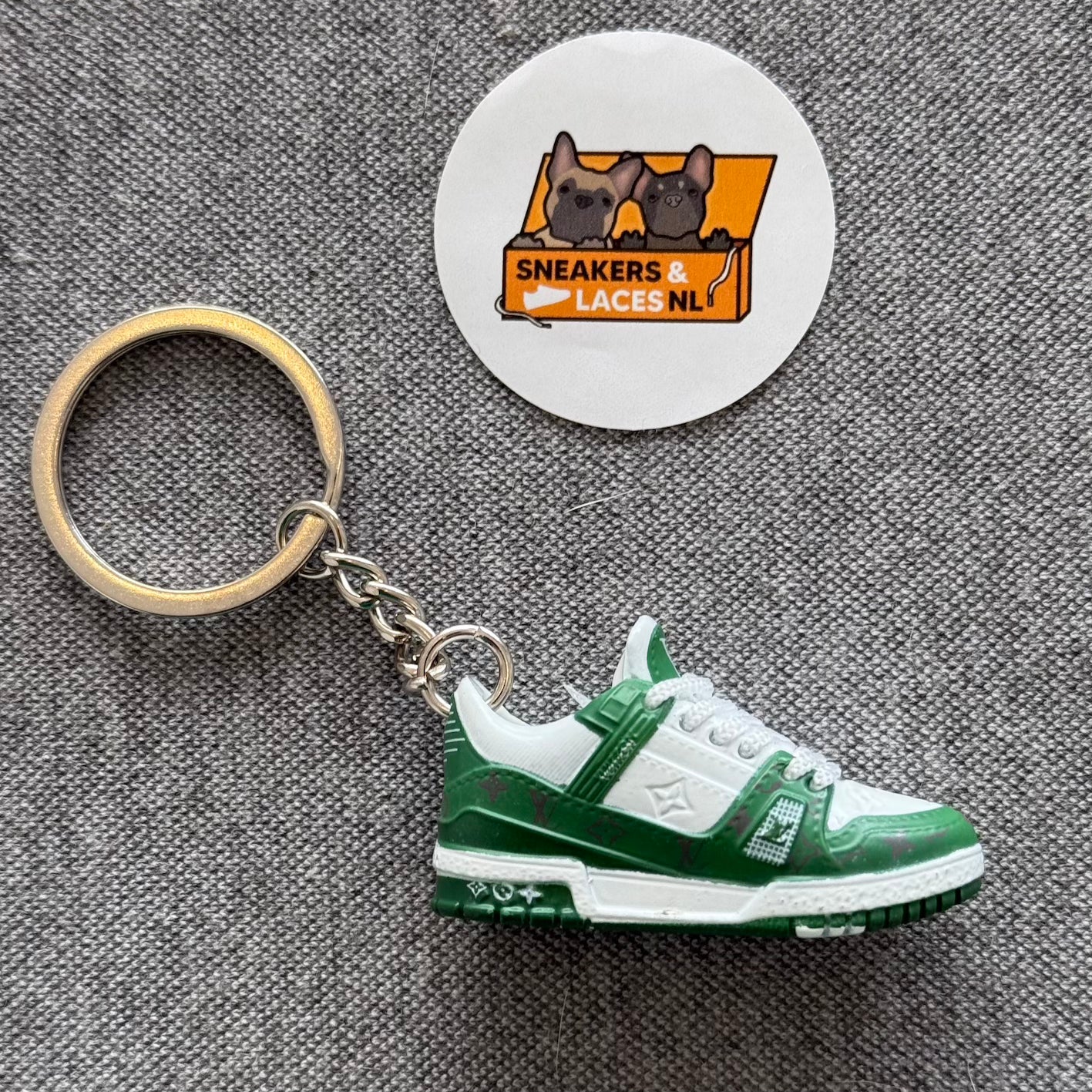 Louis Vuitton LV Trainer 'Green' - Mini Sneaker Sleutelhanger