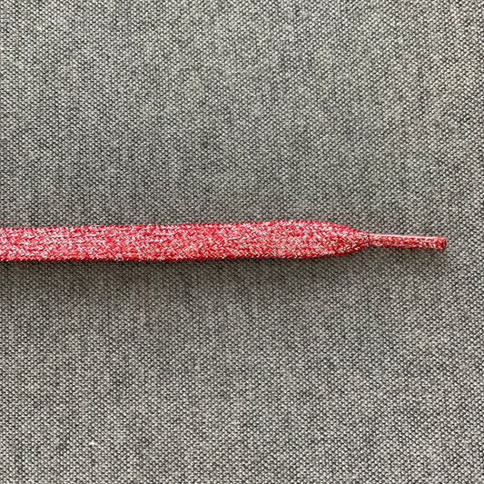 Platte Veters 8mm 'Rood /Glitter'