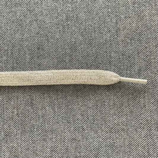 Platte Veters 8mm 'Licht Goud/Glitter'