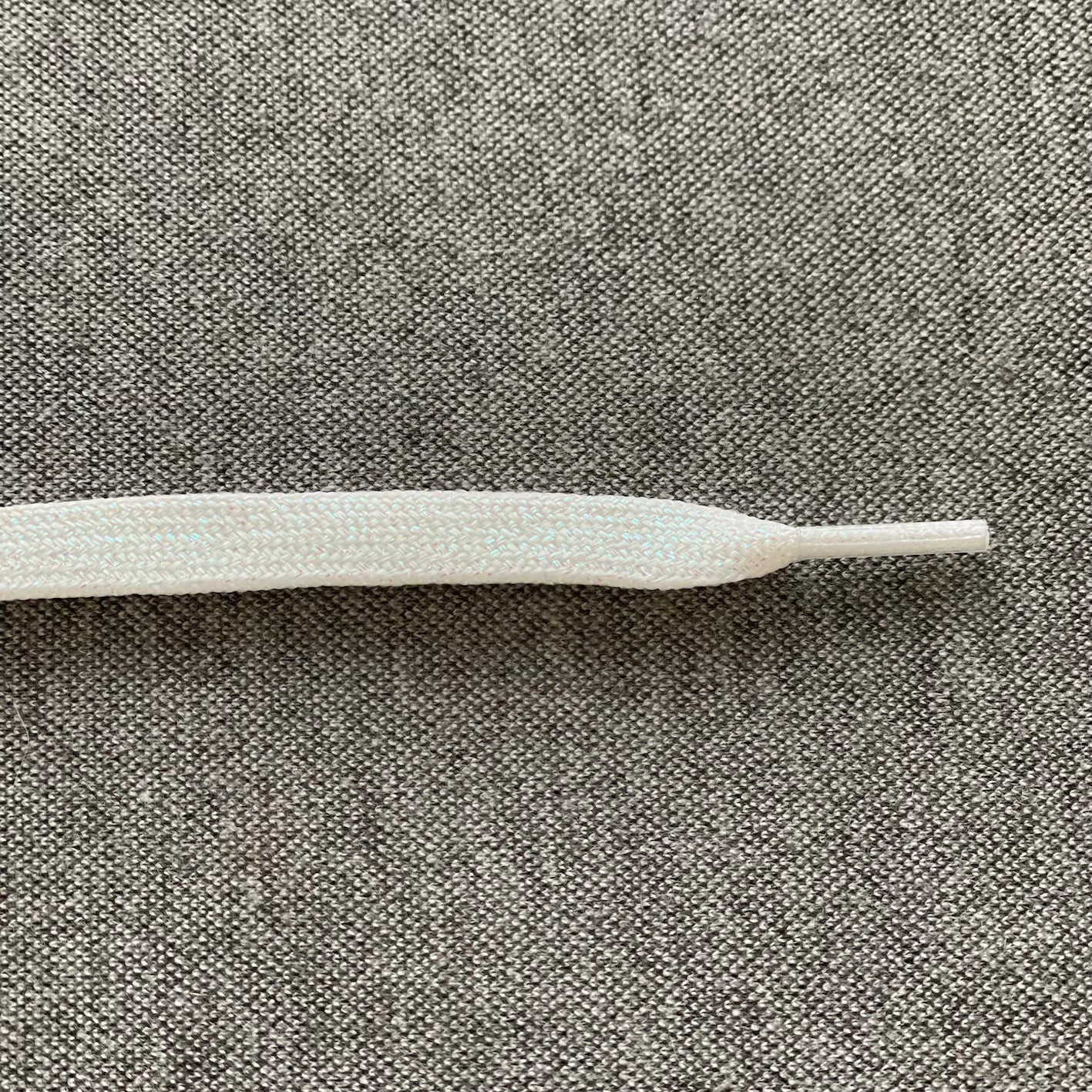 Platte Veters 8mm 'Parelmoer/Glitter'