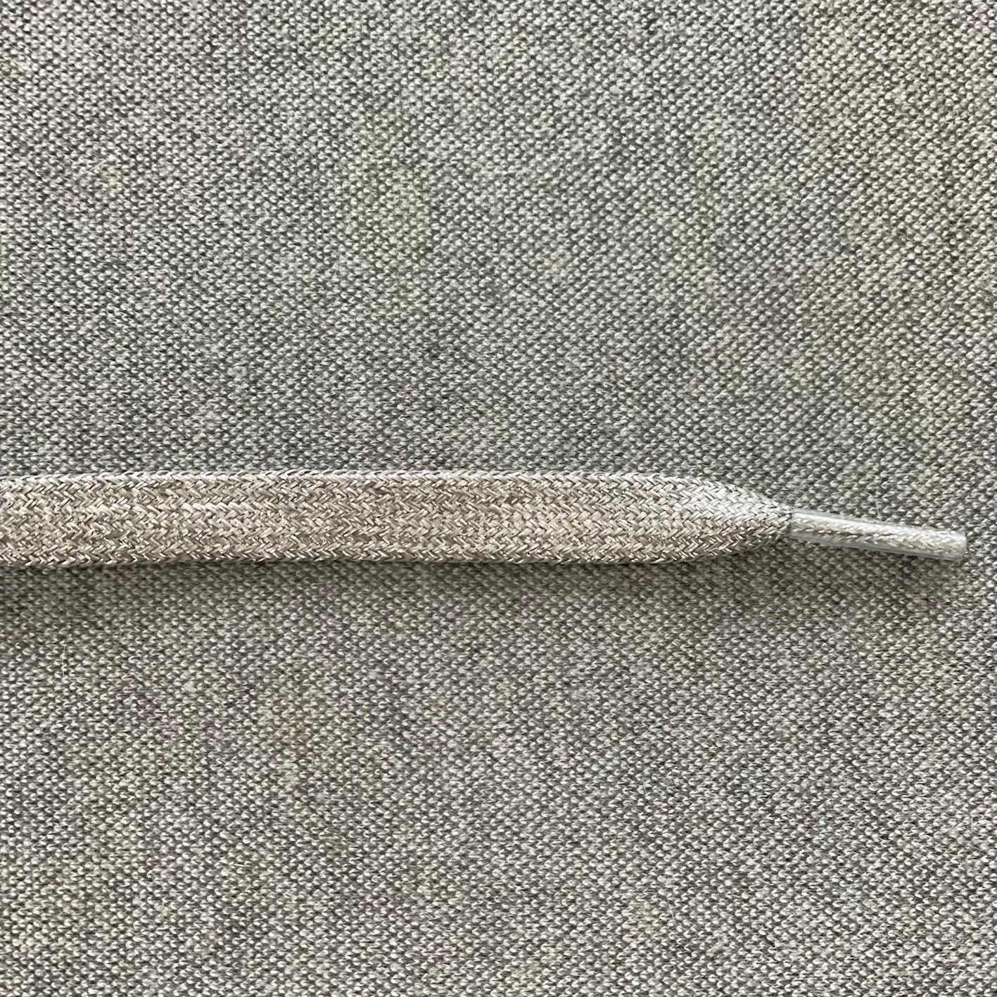 Platte Veters 8mm 'Zilver/Glitter'