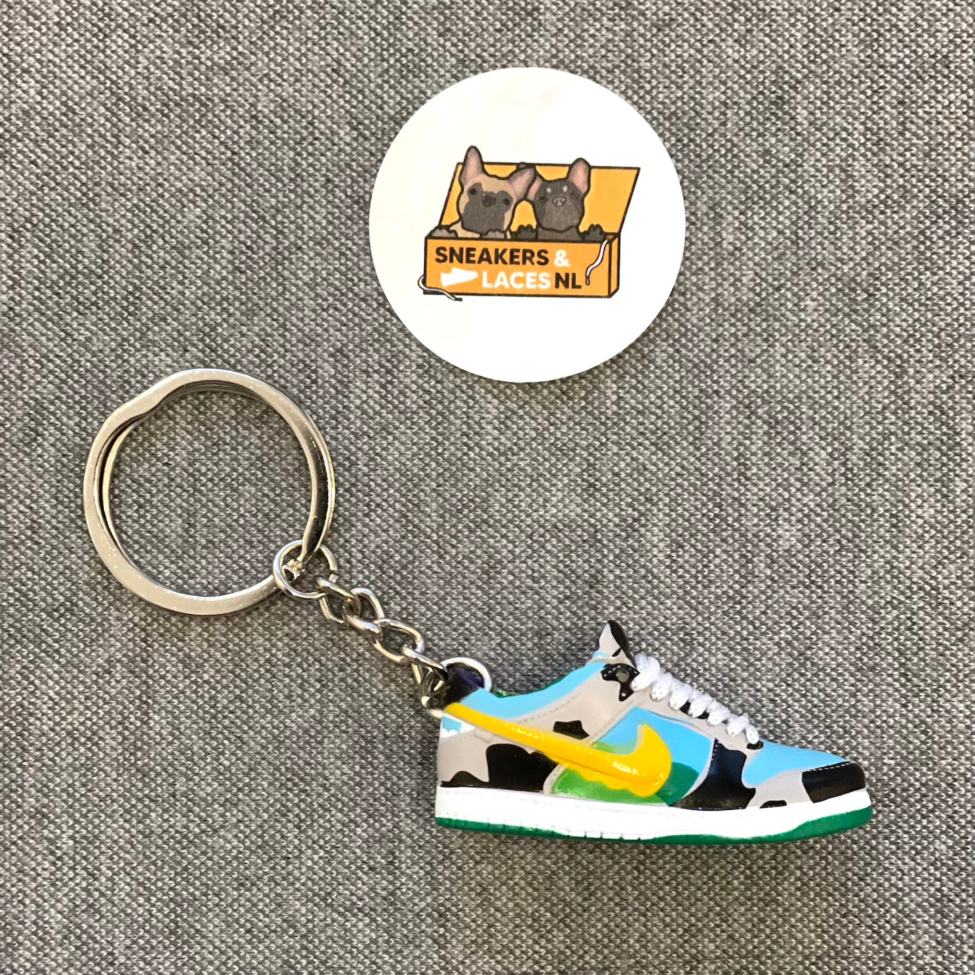 Nike SB Dunk Low Ben Jerry s Chunky Dunky Mini Sneaker Keychain Sneakers Laces NL Sneakers Laces NL