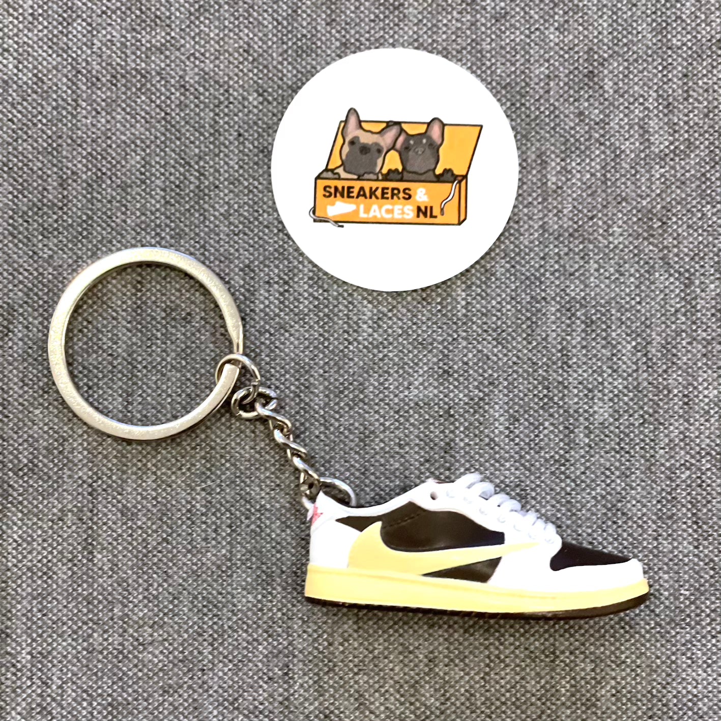 Air Jordan 1 Retro Low Travis Scott 'Reverse Mocha' - Mini Sneaker Sleutelhanger