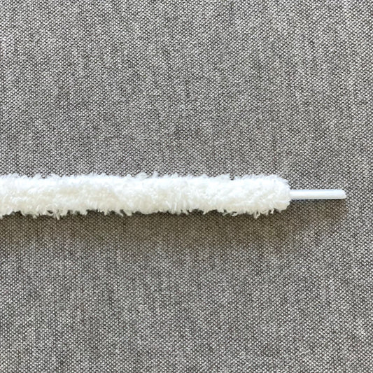 Fluffy Veters 10mm 'Wit'