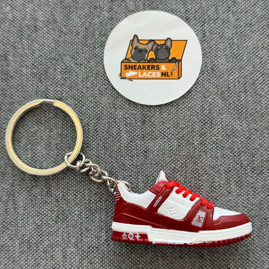 Louis Vuitton LV Trainer 'Red' - Mini Sneaker Sleutelhanger