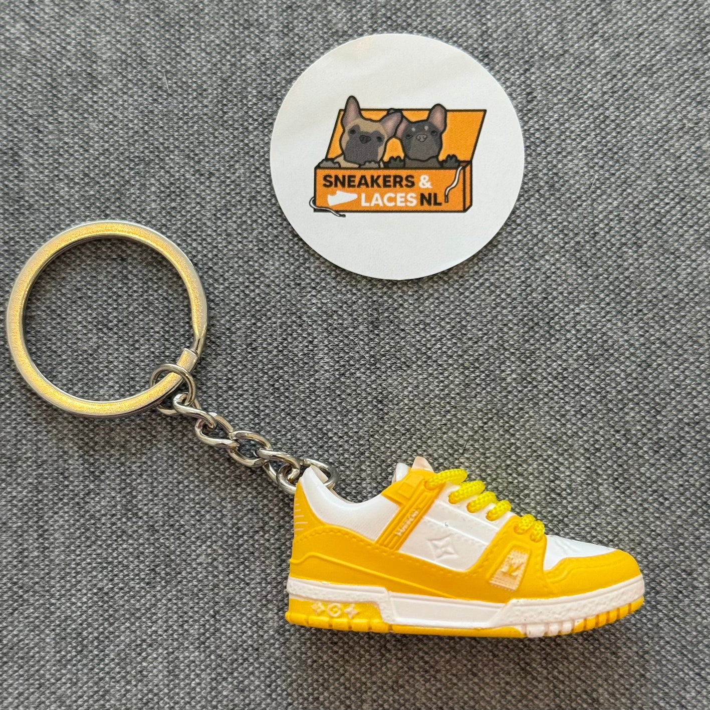Louis Vuitton LV Trainer 'Yellow' - Mini Sneaker Sleutelhanger