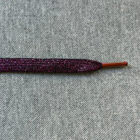 Platte Veters 8mm 'Paars/Glitter'