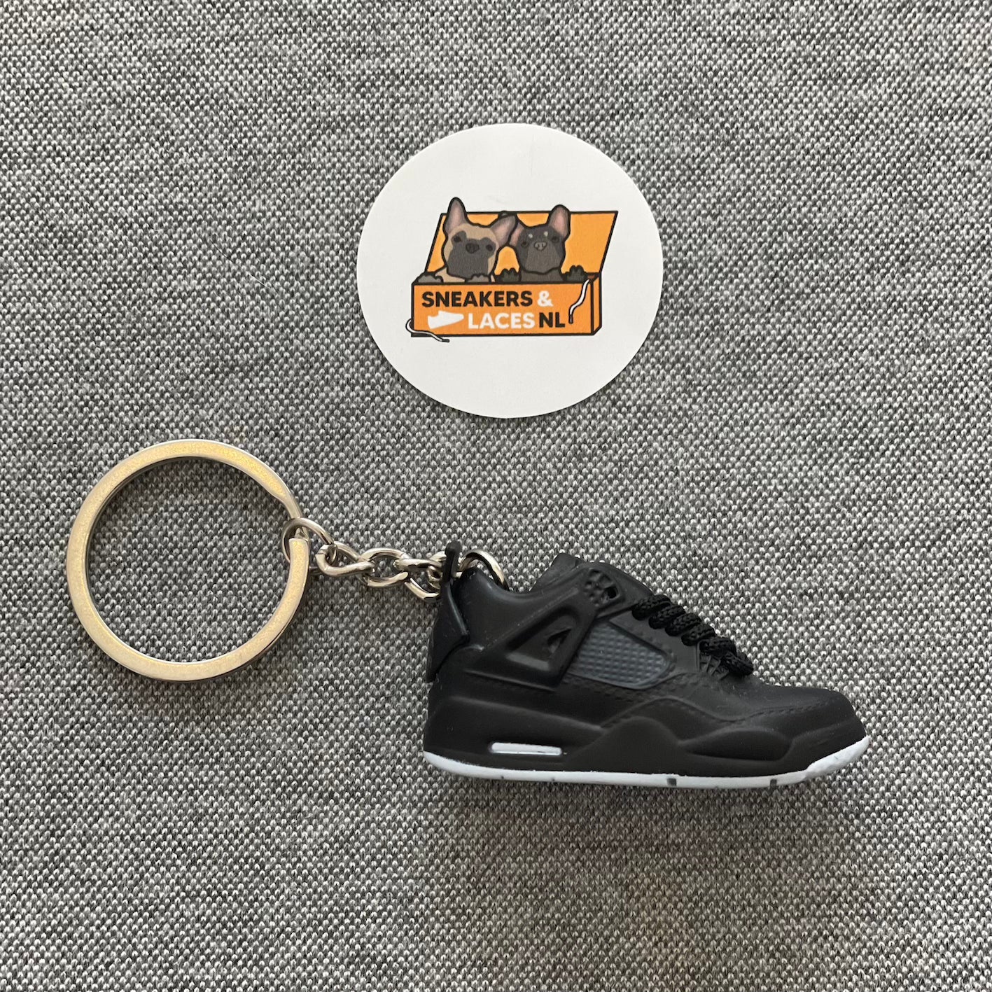 Air Jordan 4 Retro Kaws 'Black' - Mini Sneaker Sleutelhanger
