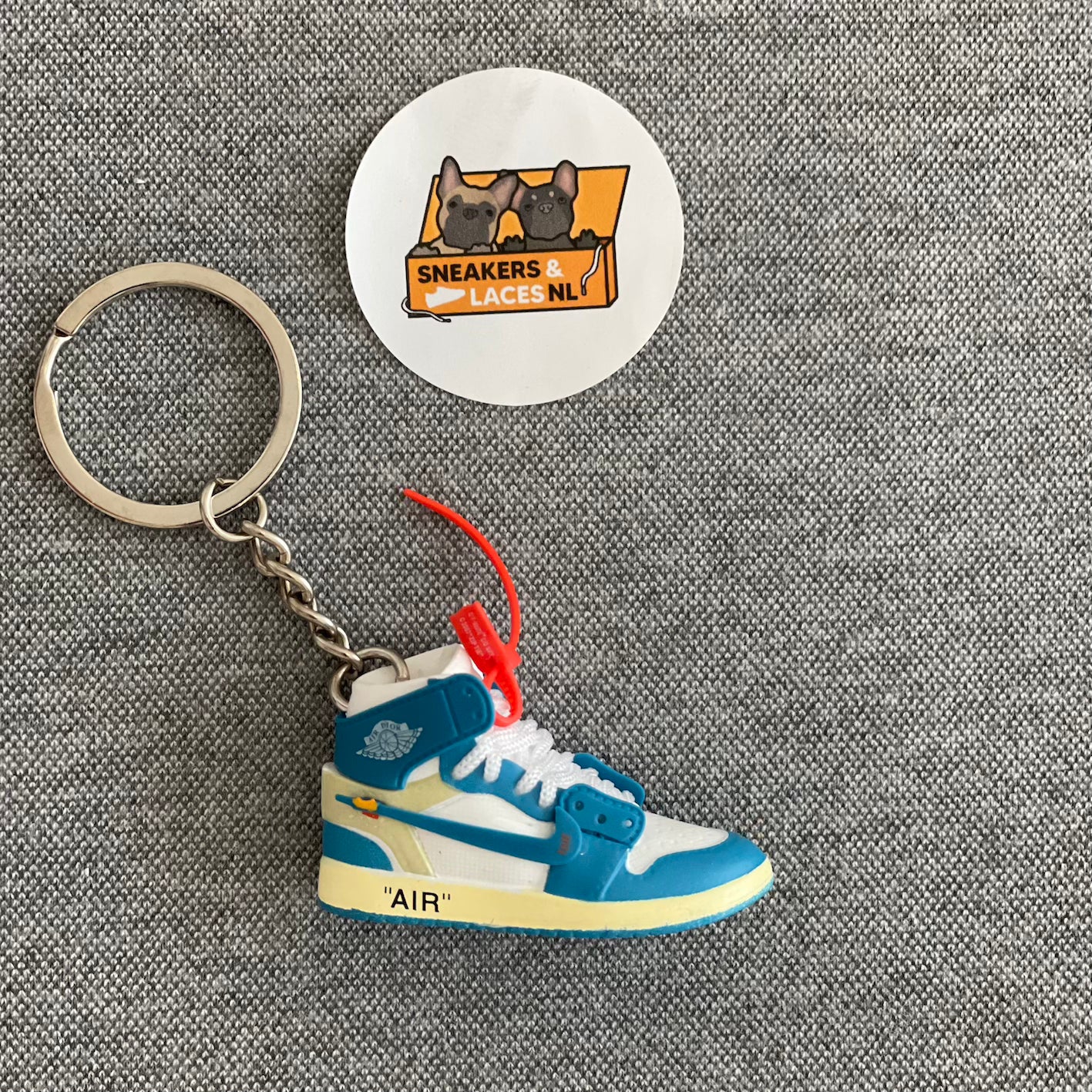 Air Jordan 1 Retro High 'Off-White UNC' - Mini Sneaker Sleutelhanger