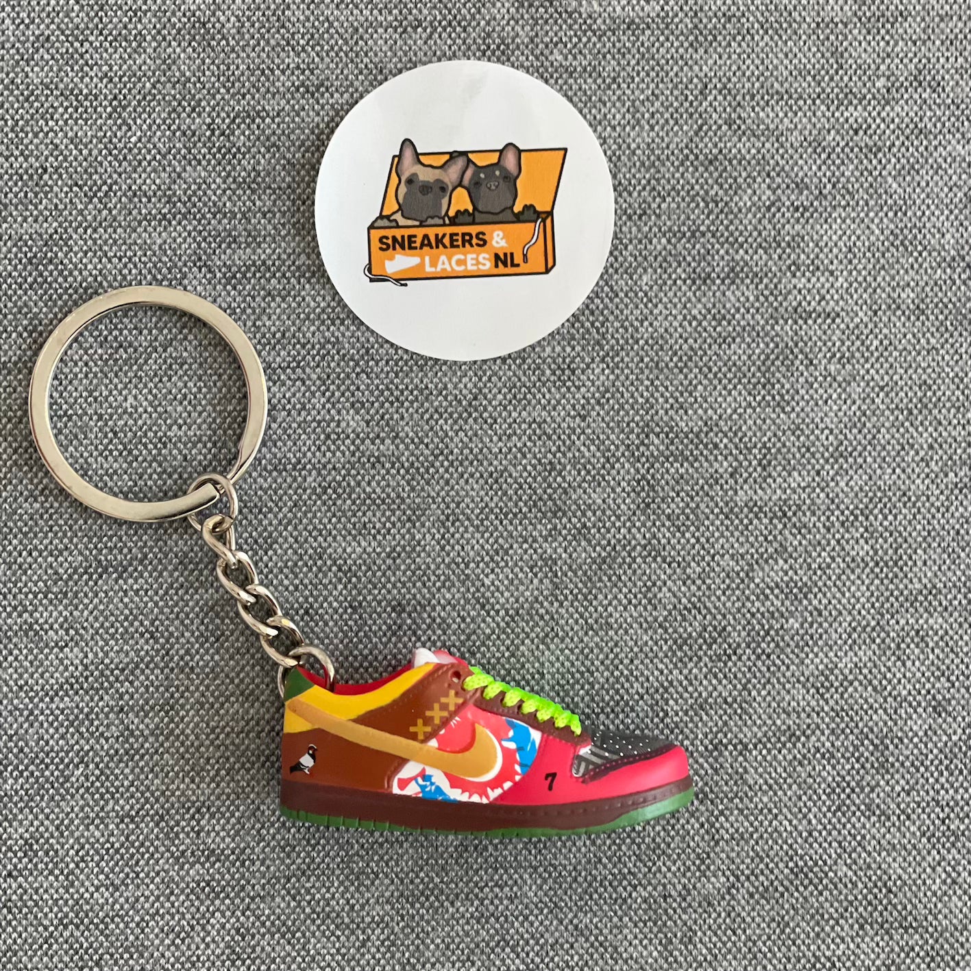 Nike SB Dunk Low 'What The Paul Right Shoe' - Mini Sneaker Sleutelhanger