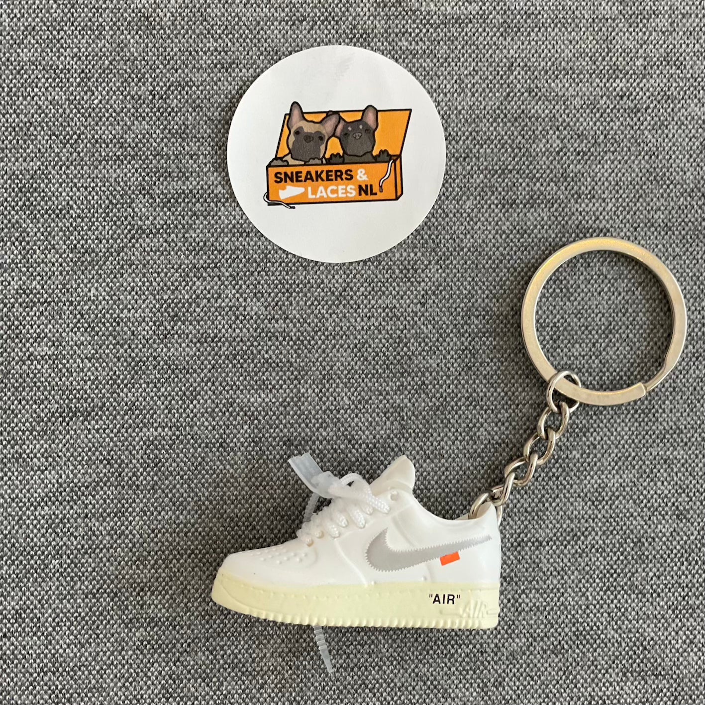 Nike Air Force 1 Low x Off White 'White' - Mini Sneaker Sleutelhanger