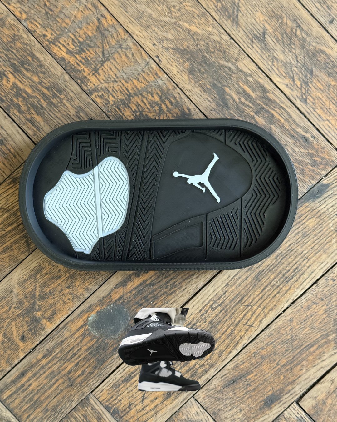 Jordan 4 White Thunder Sole Tray - Sneaker Inspired Organizer