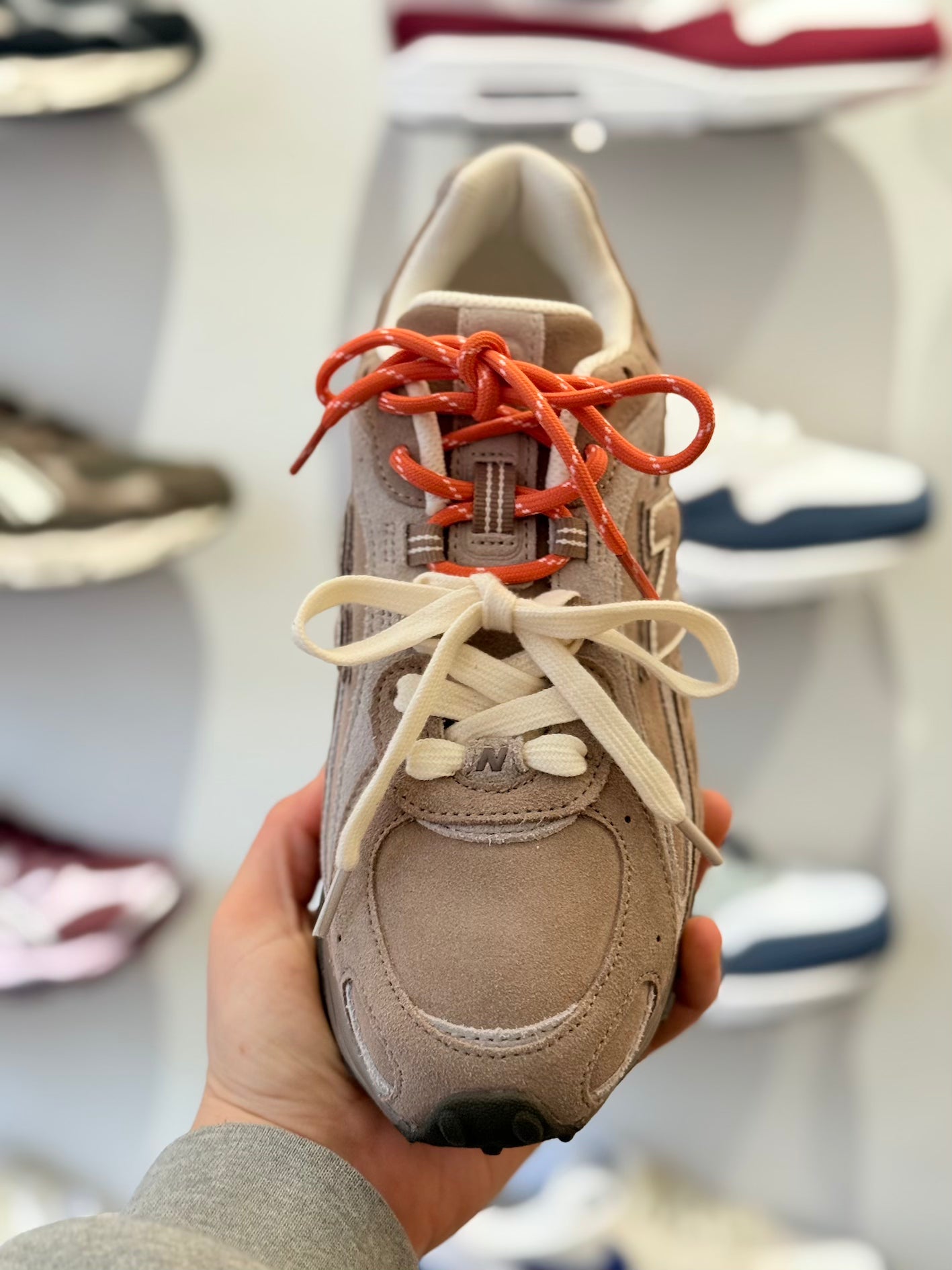 New Balance 240L Veters - Créme / Oranje