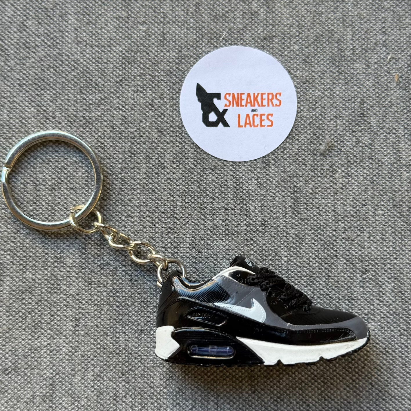 Nike Air Max 90 'Black Grey' - Mini Sneaker Sleutelhanger