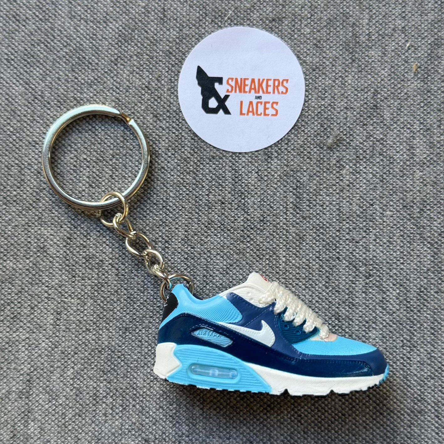 Nike Air Max 90 'Signal Blue' - Mini Sneaker Sleutelhanger