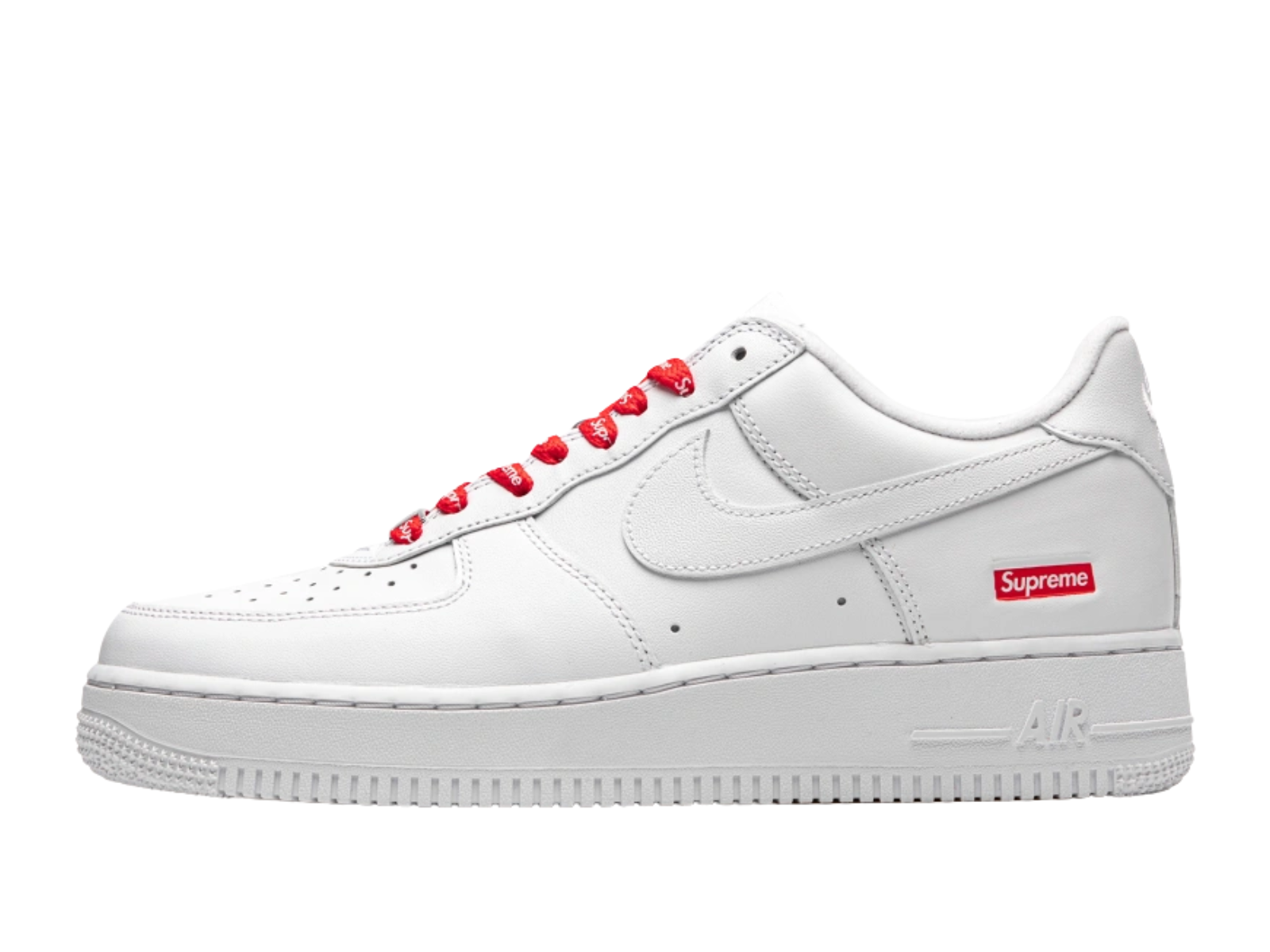 Nike Air Force 1 Low Supreme 'White' – Sneakers & Laces Nike Air Force 1 Low Supreme 'White' – Sneakers & Laces