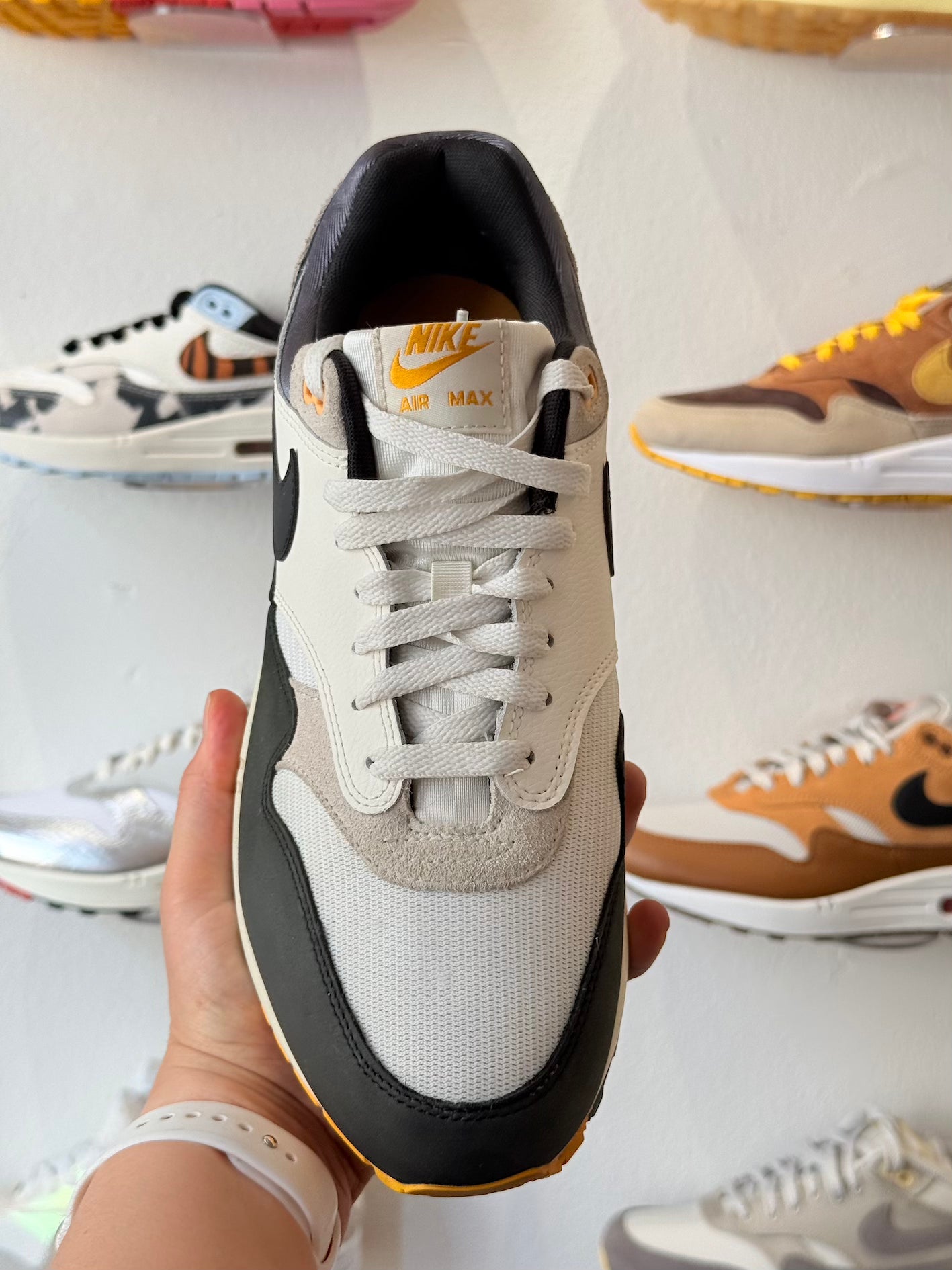 Nike Air Max 1 Athletic Department 'Light Bone University Gold'