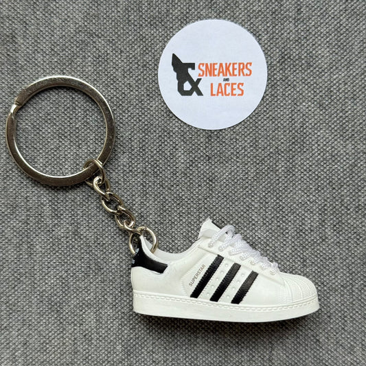 Adidas Superstar White Black - Mini Sneaker Sleutelhanger