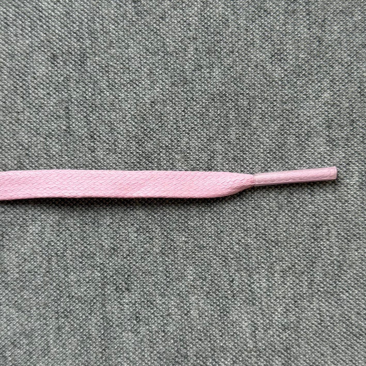 Platte Veters Gewaxt 7mm 'Roze'