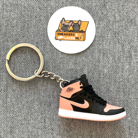 Air Jordan 1 Retro High 'Black Crimson Tint' - Mini Sneaker Sleutelhanger