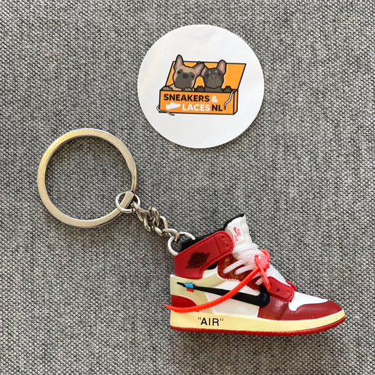 Air Jordan 1 Retro High 'Off White Chicago' - Mini Sneaker Sleutelhanger