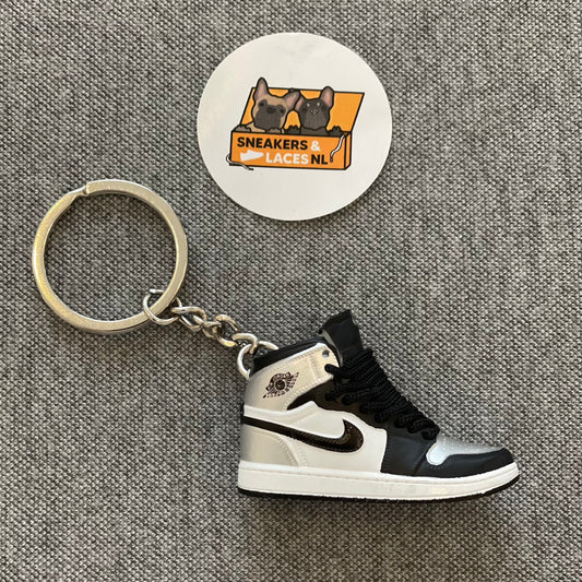 Air Jordan 1 Retro High 'Silver Toe' - Mini Sneaker Sleutelhanger