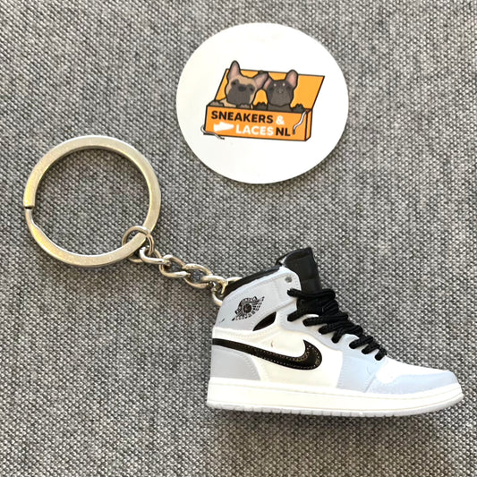 Air Jordan 1 Retro High 'Grey/White/Black' - Mini Sneaker Sleutelhanger