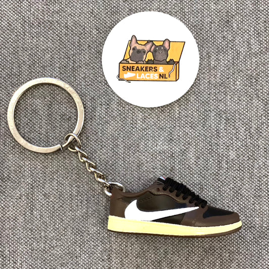 Air Jordan 1 Retro Low Travis Scott 'Mocha' - Mini Sneaker Sleutelhanger