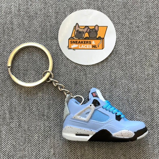 Air Jordan 4 Retro 'University Blue' - Mini Sneaker Sleutelhanger