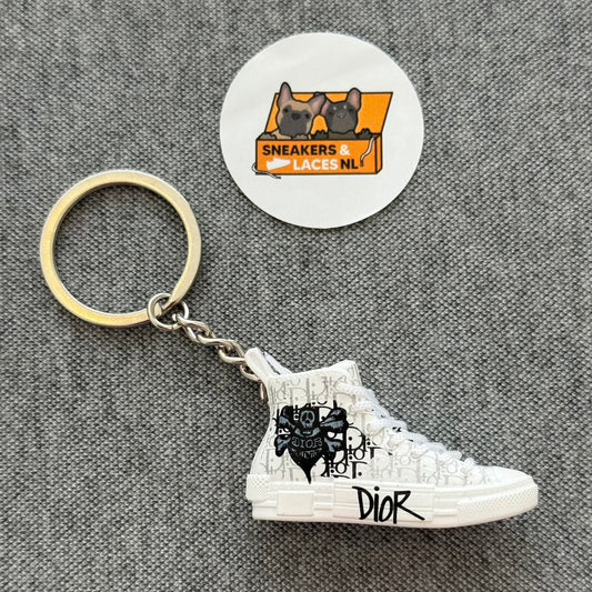 Dior And Shawn B23 High Top Bee Embroidery - Mini Sneaker Sleutelhanger