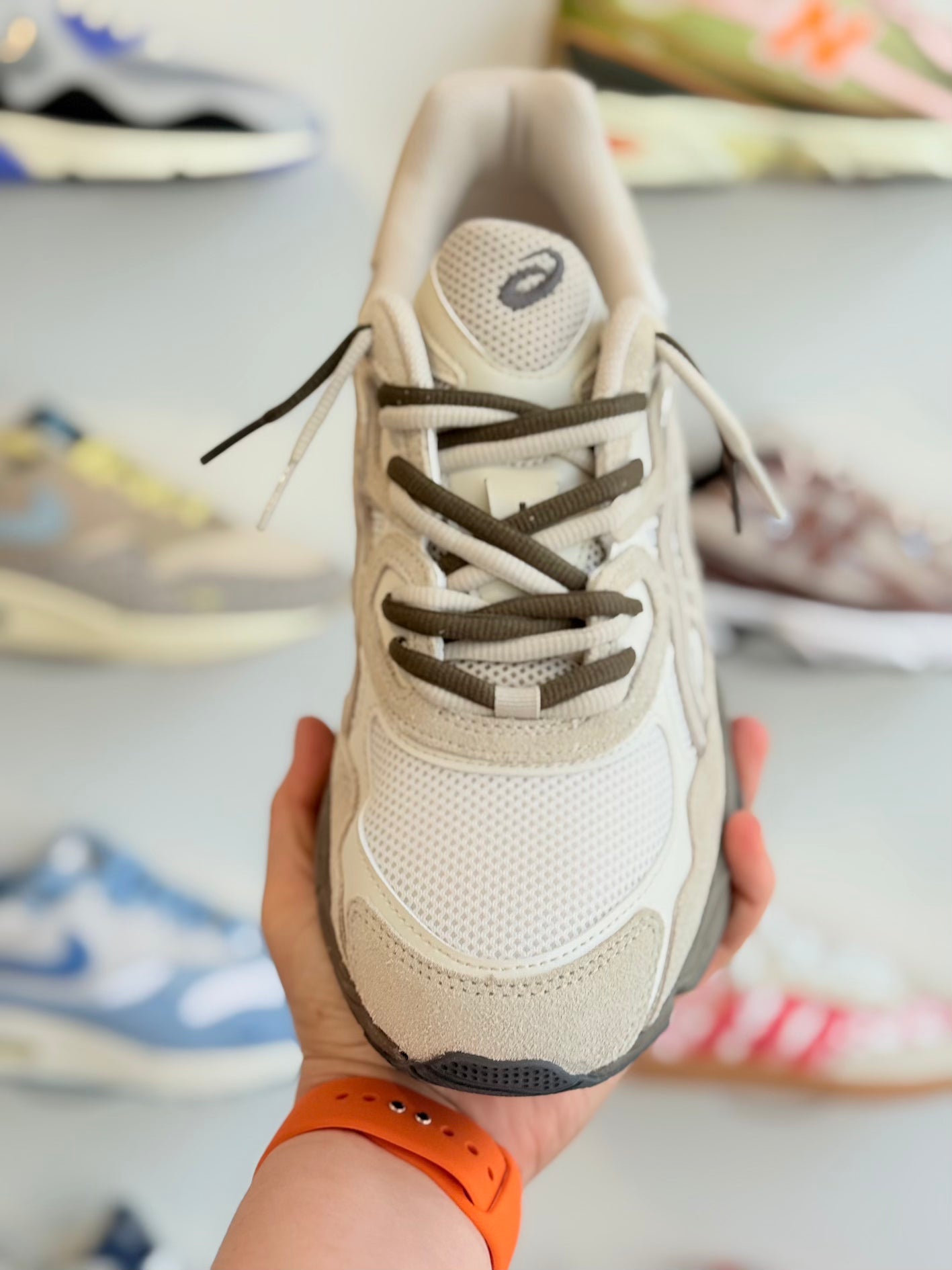 Asics Veters 7mm 'Olijfgroen'