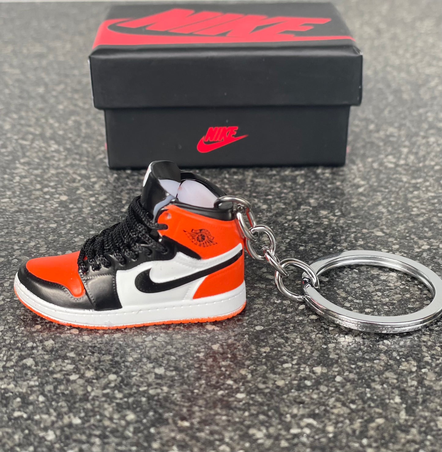 Air Jordan 1 Retro High 'Orange Toe' - Mini Sneaker Keychain