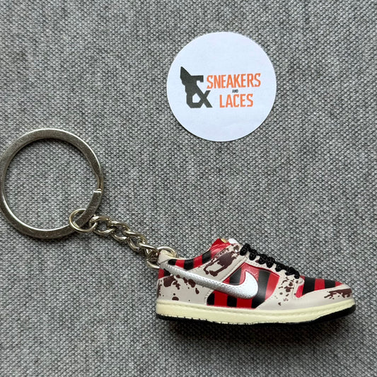 Nike SB Dunk Low 'Freddy Krueger'- Mini Sneaker Keychain