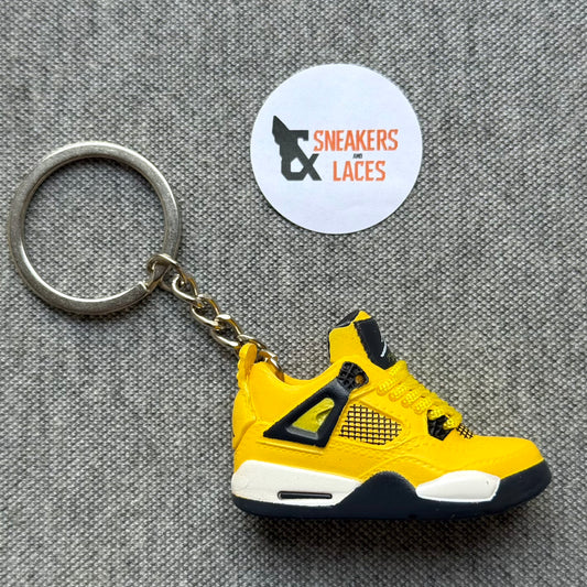 Air Jordan 4 Retro 'Yellow Thunder' - Mini Sneaker Sleutelhanger