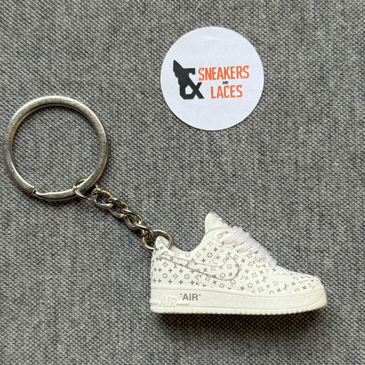 Nike Air Force 1 Low 'x Louis Vuitton 'White Silver' - Mini Sneaker Sleutelhanger