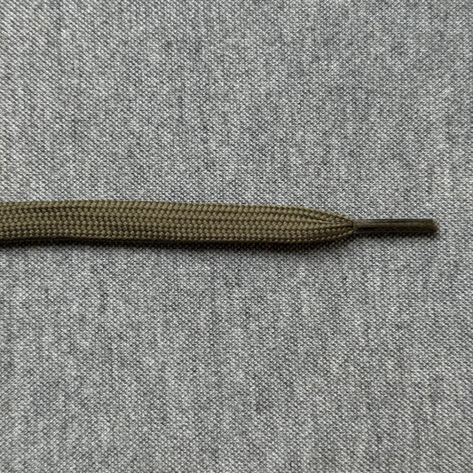 Platte Veters 8mm Dubbel Gelaagd 'Olijf Groen'