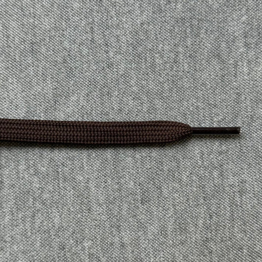 Platte Veters 8mm Dubbel Gelaagd 'Donker Bruin'