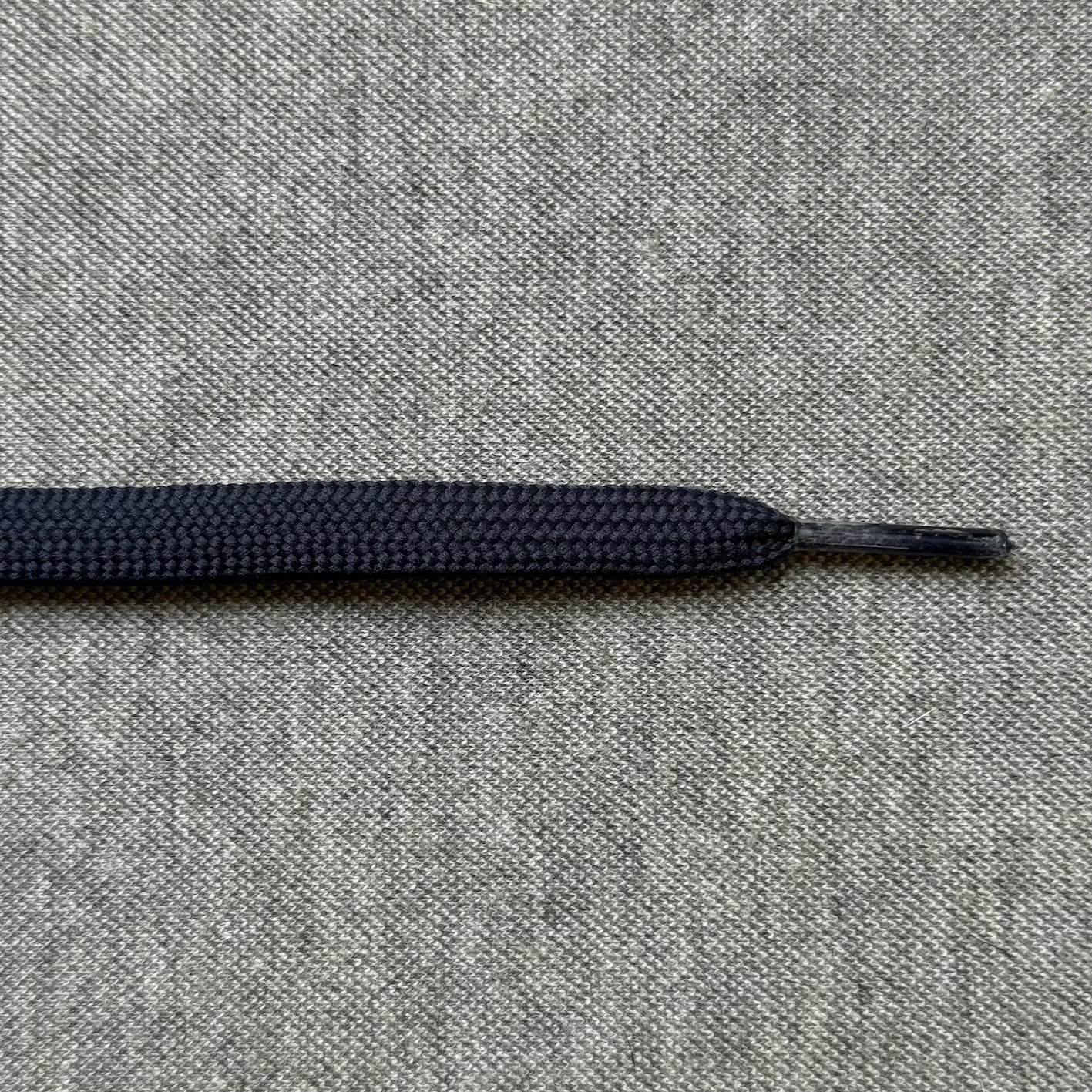 Platte Veters 8mm Dubbel Gelaagd 'Donker Blauw'