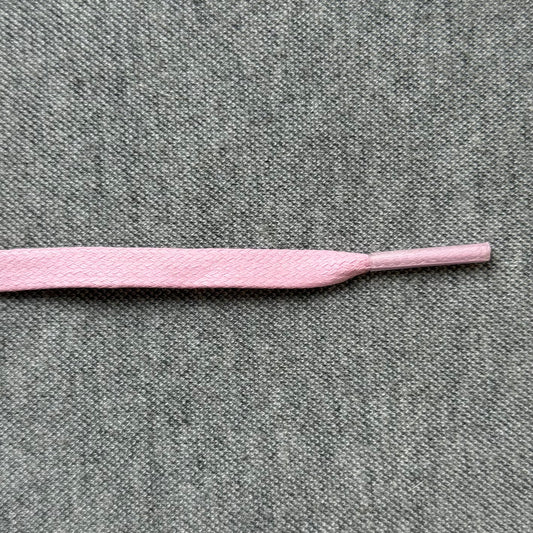 Platte Veters Gewaxt 7mm 'Roze'