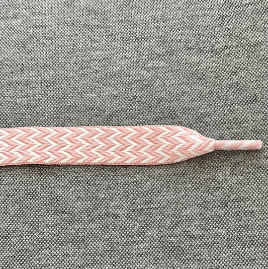 Extra Brede Veters Lavin 15mm 'Roze / Wit'