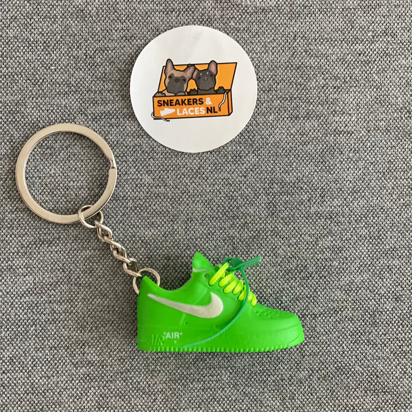 Nike Air Force 1 Low x Off White 'Brooklyn' - Mini Sneaker Sleutelhanger