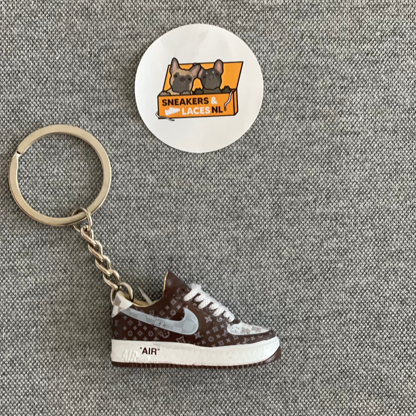 Nike Air Force 1 Low 'x Louis Vuitton 'Brown' - Mini Sneaker Sleutelhanger