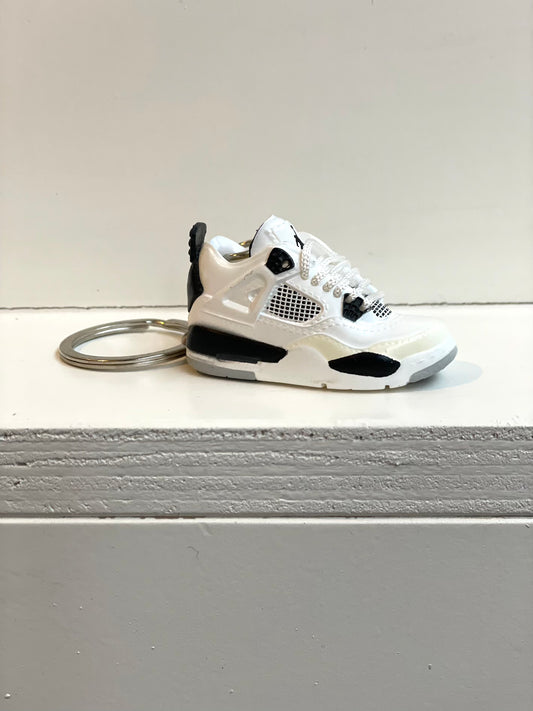 Air Jordan 4 Retro 'Military Black' - Mini Sneaker Sleutelhanger