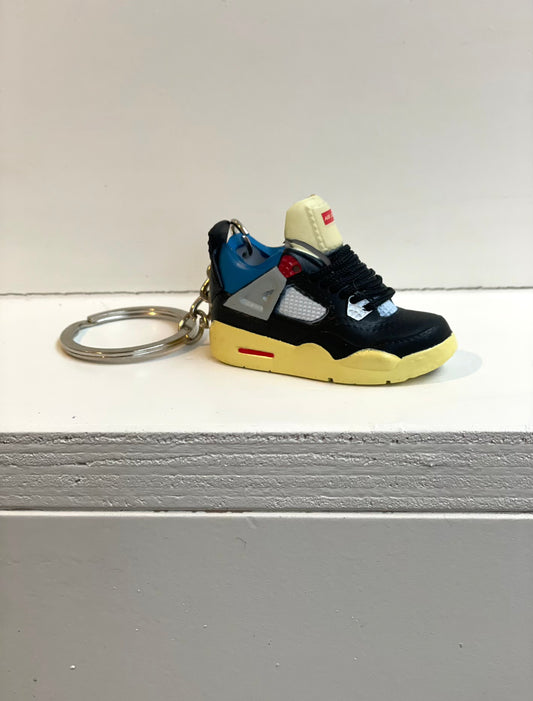 Air Jordan 4 Retro Union 'Off Noir' - Mini Sneaker Keychain