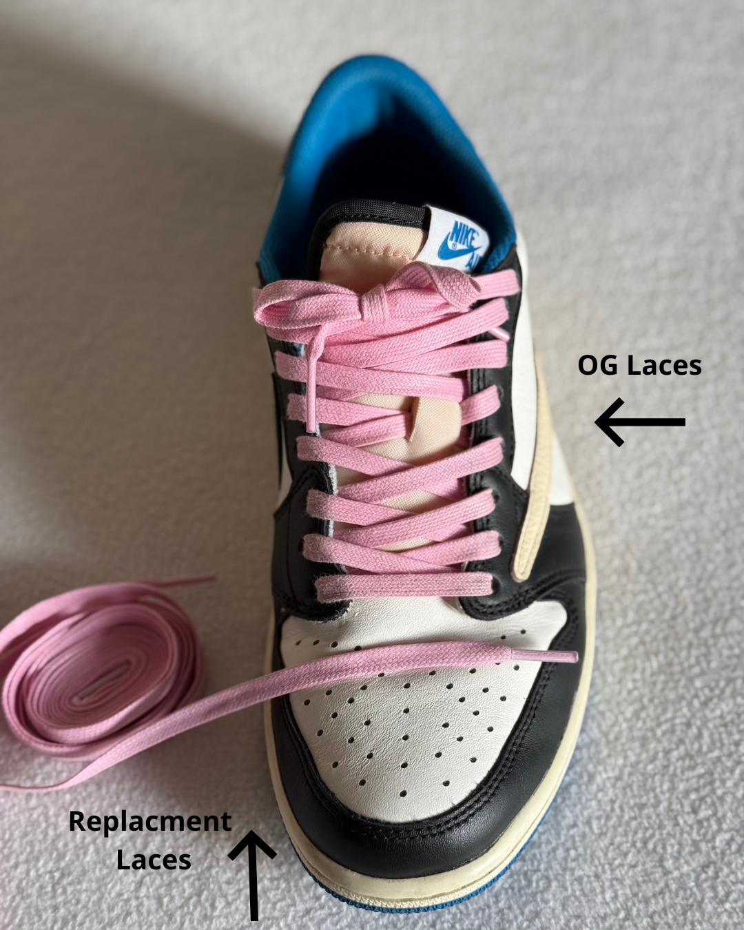 Platte Veters Gewaxt 7mm 'Roze'