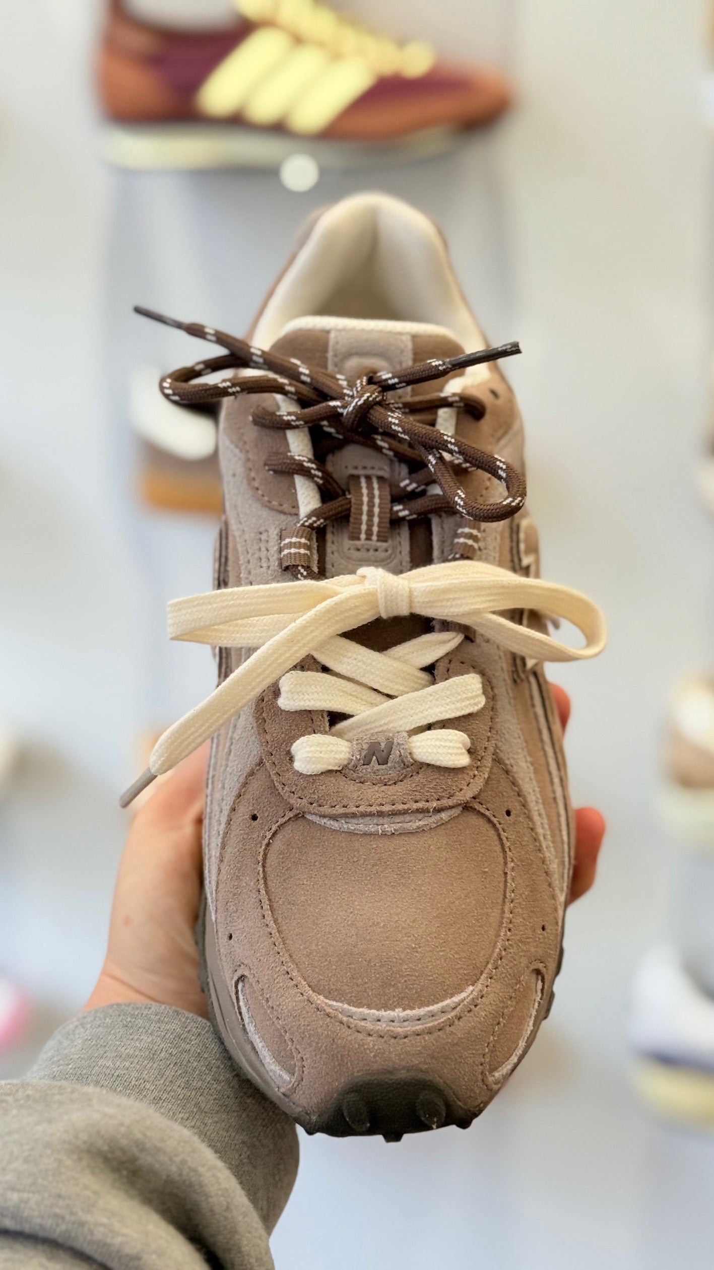 New Balance 240L Veters - Créme / Bruin