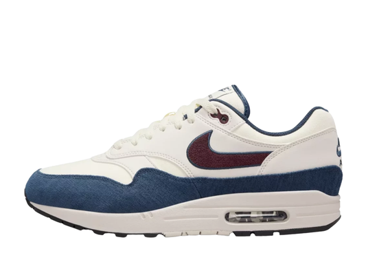 Nike Air Max 1 'Coconut Milk Burgundy Crush Navy ('Notebook Doodle')