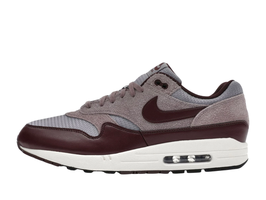 Nike Air Max 1 Essential PRM Cement Grey Burgundy Crush