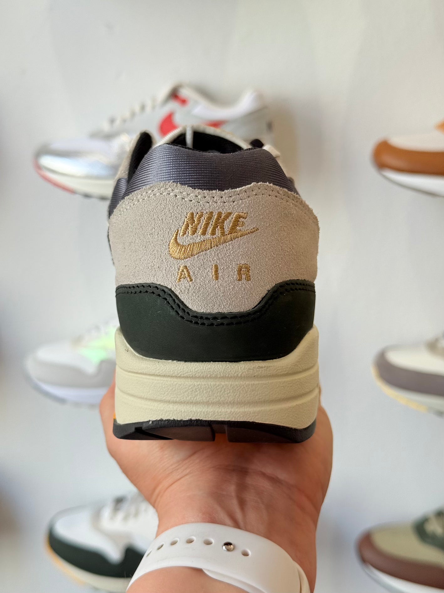 Nike Air Max 1 Athletic Department 'Light Bone University Gold'